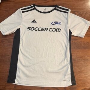 Adidas Kids Soccer Jersey - White and Black